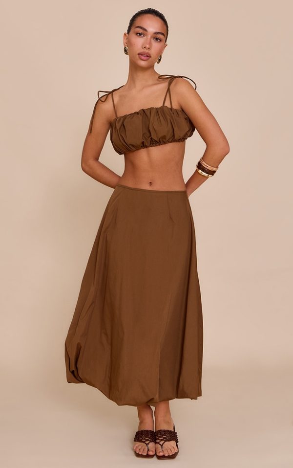 dbf88f32b1fe0f6b4310665acfdfe15754f2031f_CNM1909_1_chestnut_cotton_poplin_low_rise_maxi_puff_ball_skirt