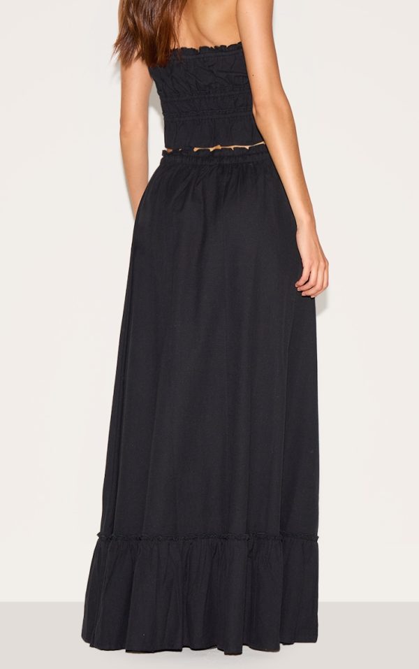 dcecaab6c8abe67b8e8489ca7450e5ed7a4ec7f5_CNM3225_3_black_linen_blend_shirred_waist_maxi_skirt