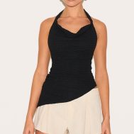 de4c5198a92558d41107b3e3569b07f649d93232_CNM8048_1_black_textured_cowl_neck_asymmetric_hem_long_top