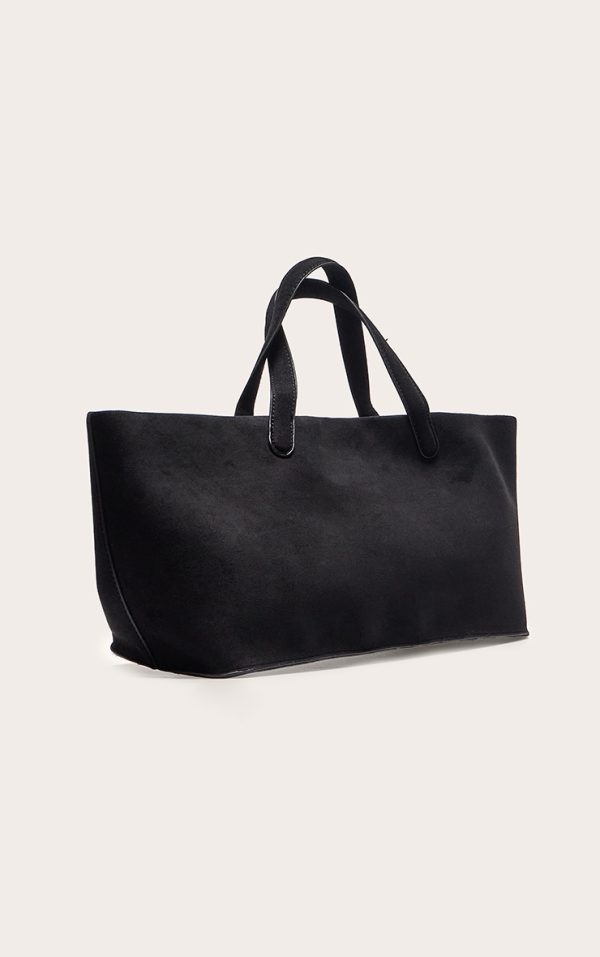 deb13f67b4f16bf27a32969c13d73a5369a0e1df_CNL9836_2_black_faux_suede_elongated_hand_bag