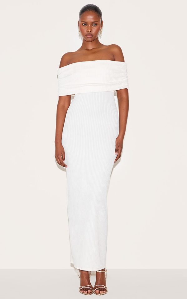 df5887304d013f081a9608c0d552f279a2f1ab68_CNM7512_1_cream_textured_fold_over_bardot_maxi_dress