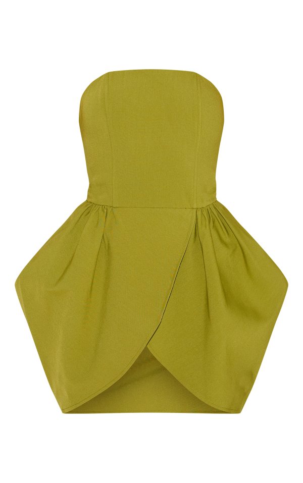 df849a7e7eba69359a21da4409a182022a6f36a2_CNM1381_5_shape_olive_woven_bandeau_tulip_mini_dress