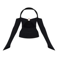 e06f82fcf99f0644314f8881a232bd4173276b71_CNL3278_5_black_bardot_halterneck_gold_trim_cross_stitch_knitted_top