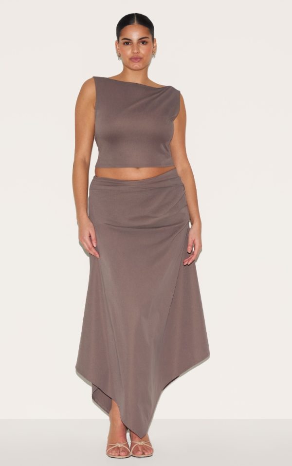 e0bbe66029de32dc99092f47897c130715c75f7f_CNM0925_1_plus_mushroom_ruched_detail_hanky_hem_midaxi_skirt