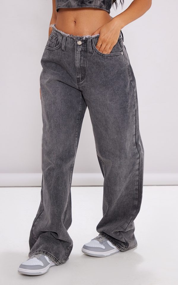 e12bf7d35368add5179da350d569637d54628cbe_CNF3883_2_petite_washed_grey_fray_waist_low_rise_straight_leg_jeans
