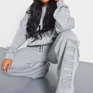 PRETTYLITTLETHING Shape Grey Hoodie
