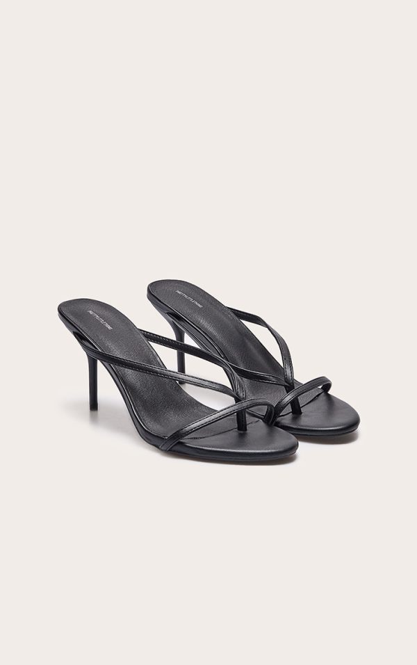 e13d34f9c7f77bf9d2a020a953dd1696d4a31a01_CNL7152_2_black_pu_round_toe_thong_high_stiletto_heeled_mules