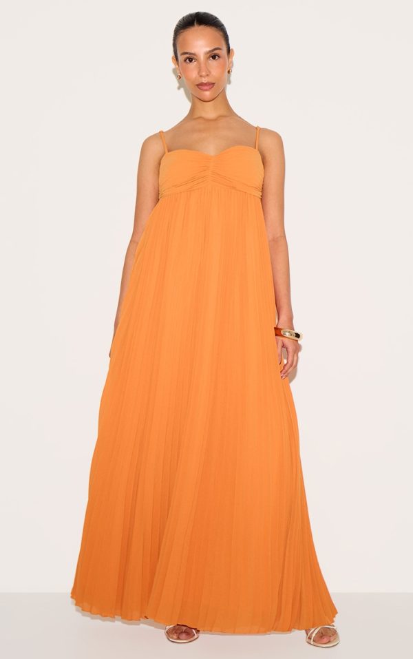 e1af0c3d5956f0955d5c81f83d3d1aca1d20597f_CNM6375_1_petite_orange_plisse_maxi_dress
