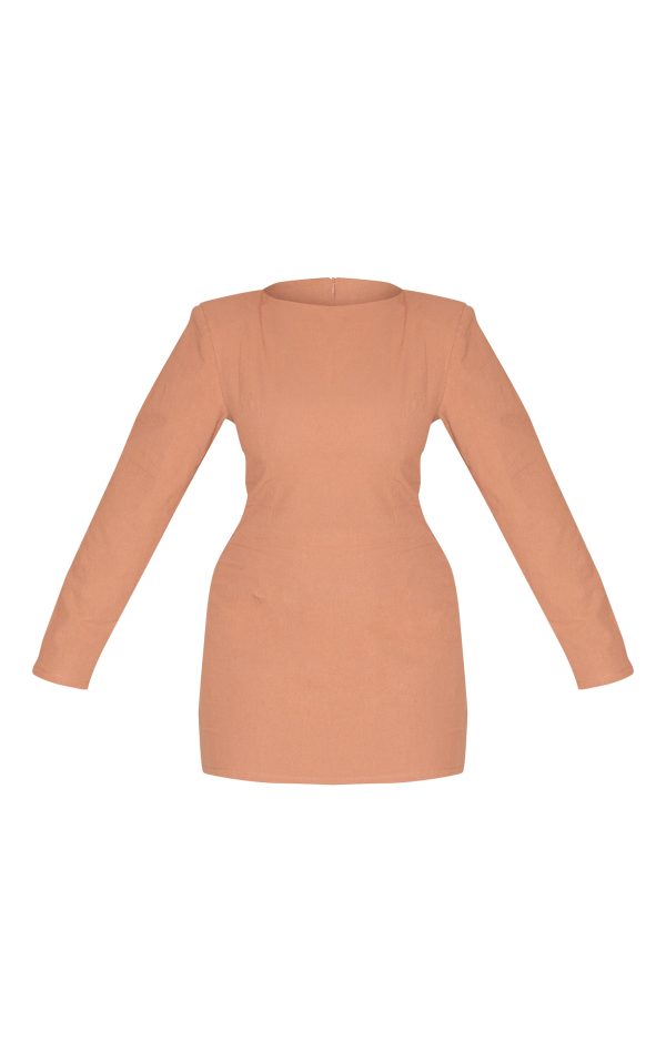e20f05061a6f2d21ab333d703cbe01a6050e71bd_CNM6310_5_shape_mocha_linen_boat_neck_shoulder_pad_mini_dress