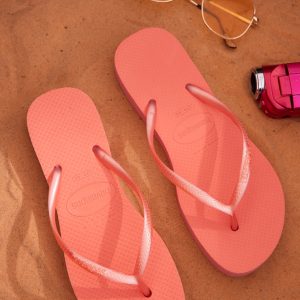 Rose Havaianas Slim Flatform Flip Flops