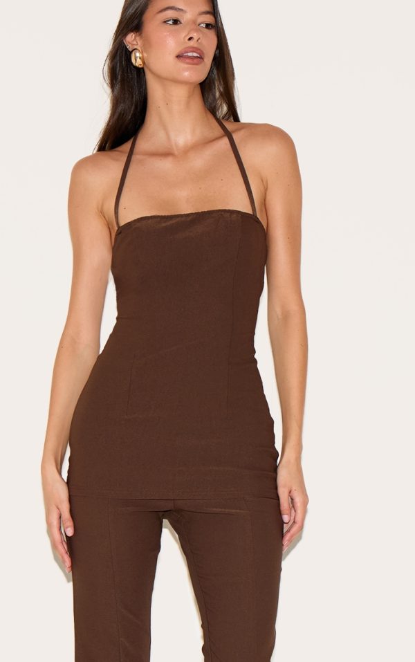 e25dad5b0b6713929539000dca20fc5b9b36837b_CNL7236_4_chocolate_woven_thin_halter_overlay_detail_jumpsuit