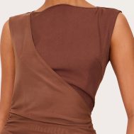 e2971308cadb9e80e23115c650be2d1cd1775f7d_CNL7228_4_chocolate_woven_wrap_ruched_mini_dress