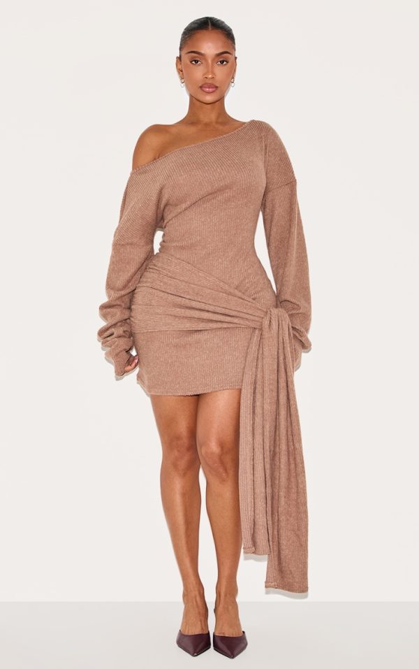 e347d0af55c99551f53a57c4fdda0a619c5ba700_CNM2570_1_shape_taupe_brushed_rib_boat_neck_wrap_waist_mini_dress