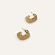 e38751fc39aa63a9a0db4535909eb0ec2cb720ce_CNN3114_3_gold_edged_beige_resin_hoop_earrings