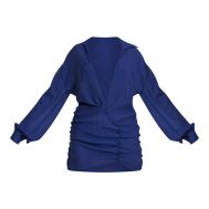 e4c8aadb40df8ff860232818c242609feda3ec02_CNM3538_5_cobalt_textured_woven_plunge_ruched_beach_dress