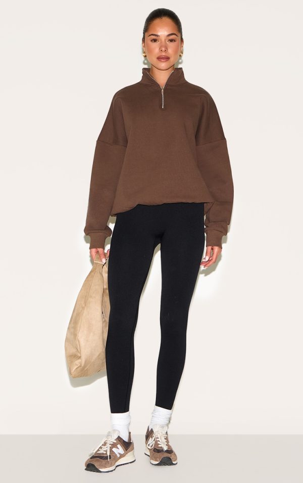 e5b80d0802c595133893a1befec26583101f8001_CNL7431_3_espresso_premium_high_neck_quarter_zip_oversized_sweatshirt