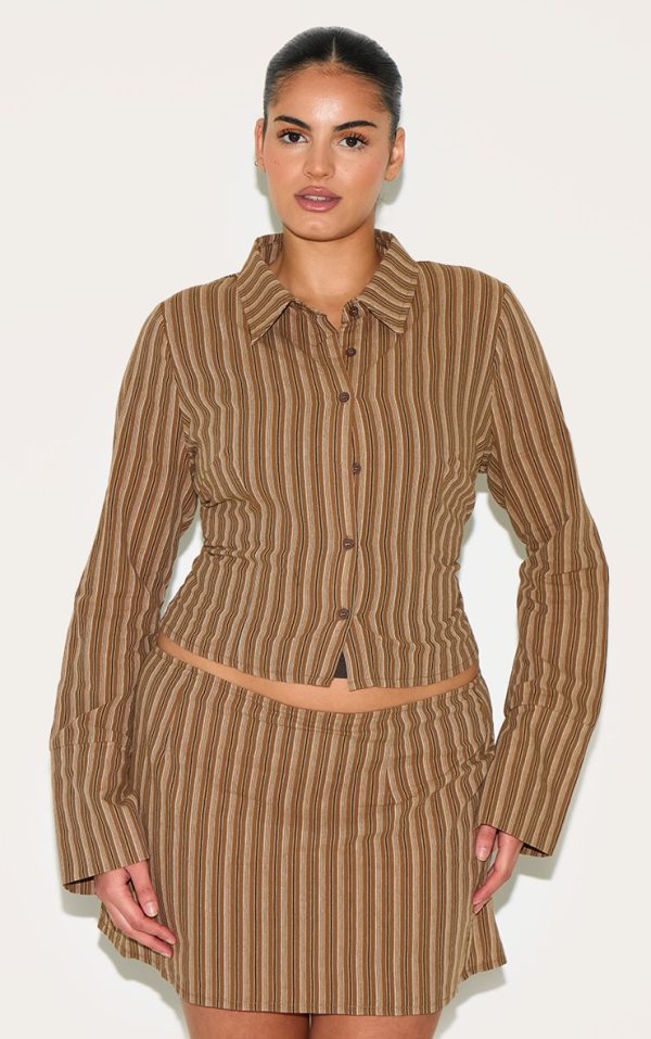 e5efc4b46743016e5ab52717374c2451baeb298a_CNM2042_4_plus_brown_pinstripe_a_line_mini_skirt