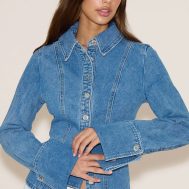 e60b2b2196efcecf5d5c8a474cbd865036504cd9_CNM0834_1_mid_blue_wash_long_sleeve_cinch_waist_denim_shirt