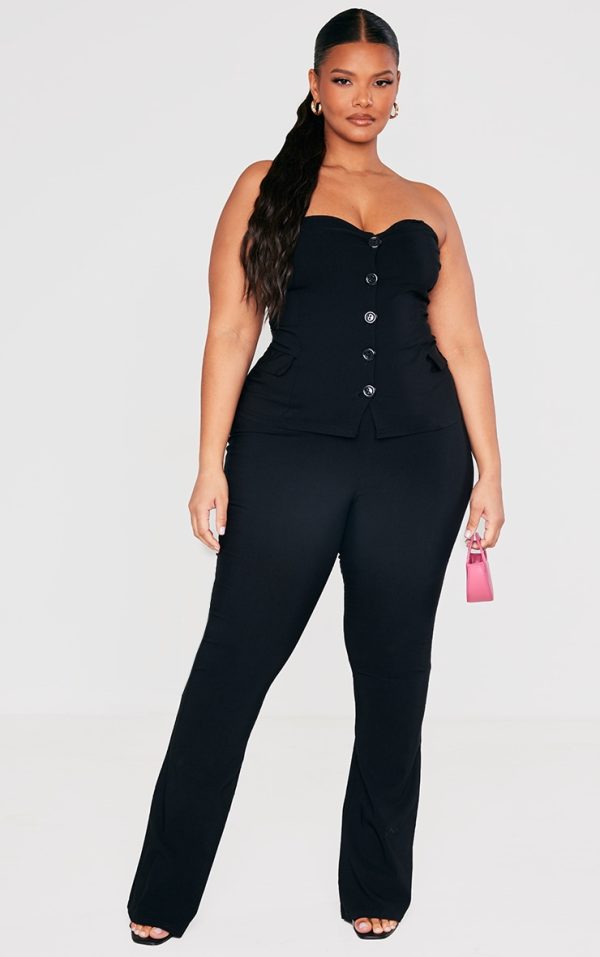 e62874be6f49762d07d4f94802902158f4462ef9_CND2462_1_plus_black_stretch_woven_flare_leg_trousers