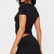 e65f63eb100ddcd87079117001195bbd78961567_CNK5250_2_black_cotton_side_cap_sleeve_ruched_top-1