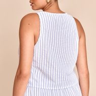 e6a261756e7713656be1e06e005cd24ad91b6896_CNM5125_2_plus_blue_tie_front_striped_sleeveless_top