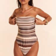 e6ba9557b30aabe8c0791eef5b777edeb8c06569_CNM4647_3_brown_stripe_bandeau_cut_out_back_swimsuit