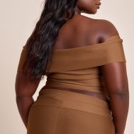 e6ccb44dc9c167a58fd4e3f96595c2e29c580070_CNM7444_2_plus_deep_chocolate_tailored_bandage_knit_asymmetric_fold_over_top