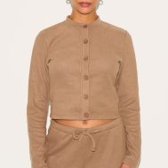 e6e30027700de82e2c5bd754429f94f108a0d201_CNM9000_1_petite_taupe_super_soft_button_down_long_sleeve_top