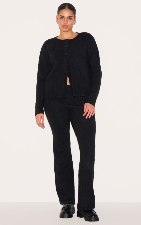 e74b254a2ea5d8c170b840b33a90ab30e416c1d5_CNJ1991_3_plus_black_melange_soft_knit_basic_button_up_cardigan