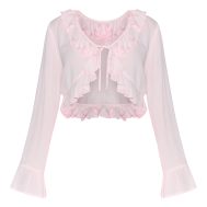 e75f8d467b72759c4234ee7e8be2aa9aa08aa1ca_CNM3971_5_petite_pink_cheesecloth_ruffle_tie_front_long_sleeve_top