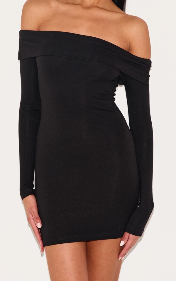 e76c07fa7b277a20b56cd392b593c7a544618f08_CNK4335_4_black_cotton_bardot_fold_over_mini_dress