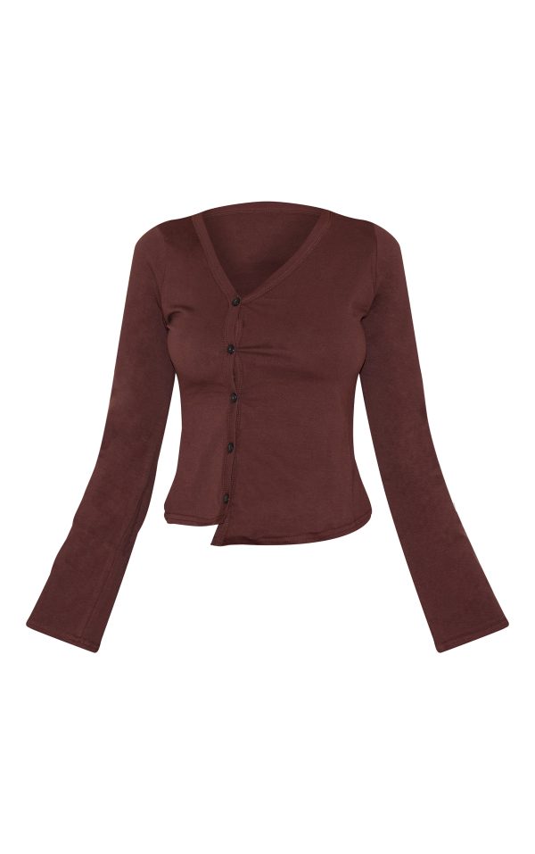 e78c7d44ffcc84f3d5073f8718aa838dcbb013da_CNL4744_5_chocolate_asymmetric_button_down_detail_long_sleeve_top