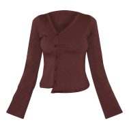 e78c7d44ffcc84f3d5073f8718aa838dcbb013da_CNL4744_5_chocolate_asymmetric_button_down_detail_long_sleeve_top