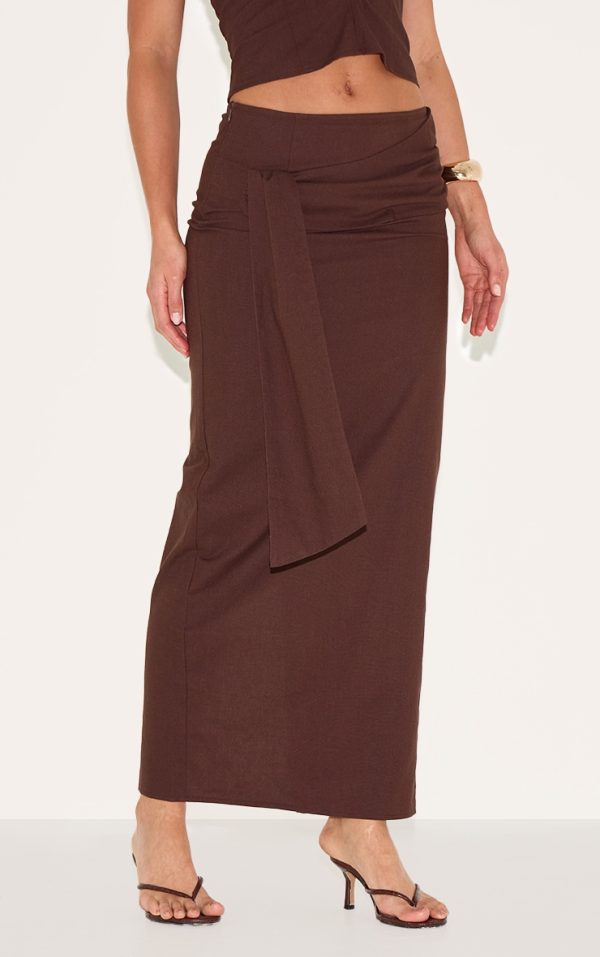 e818cfa9f17763502a0ed319759beec0fd672f5b_CNM4454_2_tall_chocolate_woven_drape_detail_midaxi_skirt