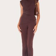 e898d3d579a43f7ac9d3d60cd2cf5e4f5f65e4d7_CNL4840_3_chocolate_jersey_padded_shoulder_ruched_asymmetric_top