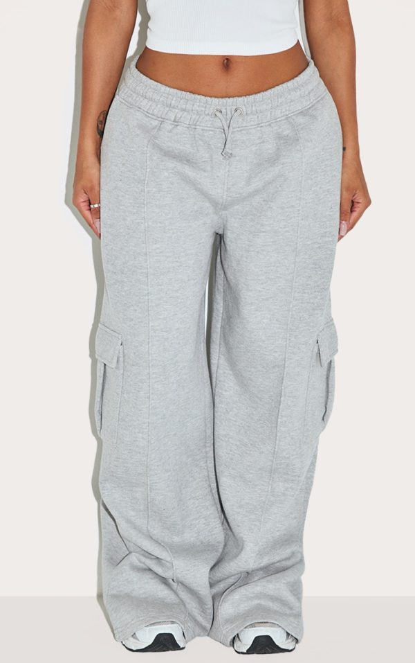 e89c12fb171f50f10afc3a0cfdfeb8e4c60422ee_CNM0085_2_shape_grey_marl_highwaisted_pintuck_cuffed_joggers