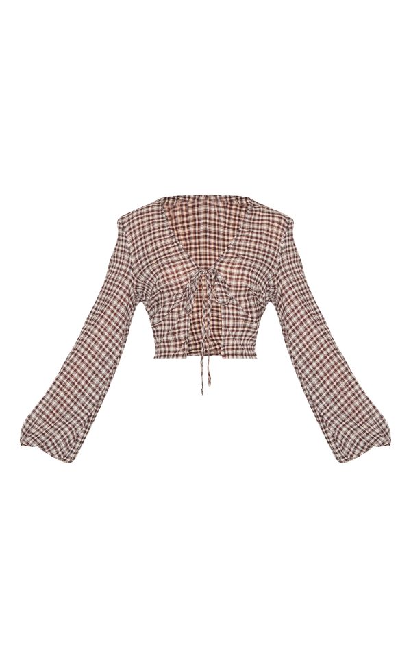 e8b8d7e650aa9f2ef6ab5b53444f44772483d1f9_CNM4044_5_brown_tie_front_gingham_blouse