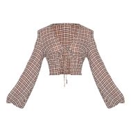 e8b8d7e650aa9f2ef6ab5b53444f44772483d1f9_CNM4044_5_brown_tie_front_gingham_blouse