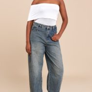 e8bc13488346d7c9e625a51b42d0bcd2a6d70126_CNM3741_3_white_sheer_soft_touch_fold_over_detail_one_shoulder_long_top