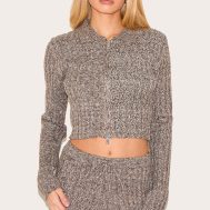 e975fd19d5fa830103d0b93e7e54e502bce1663e_CNL3285_1_chocolate_marl_knitted_dipped_hem_cropped_zip_up_top