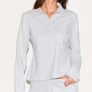 ea1f6064b99ecd762a8a89671e4d26f011dae9ef_CNM6183_4_light_grey_long_sleeved_super_soft_v_neck_button_up_top