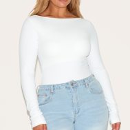 ea4f56100931219504a972bc3d9a1076d4f2f096_CNM0780_1_shape_white_built_in_bra_sculpt_boat_neck_long_sleeve_bodysuit