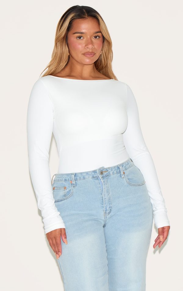 ea4f56100931219504a972bc3d9a1076d4f2f096_CNM0780_1_shape_white_built_in_bra_sculpt_boat_neck_long_sleeve_bodysuit