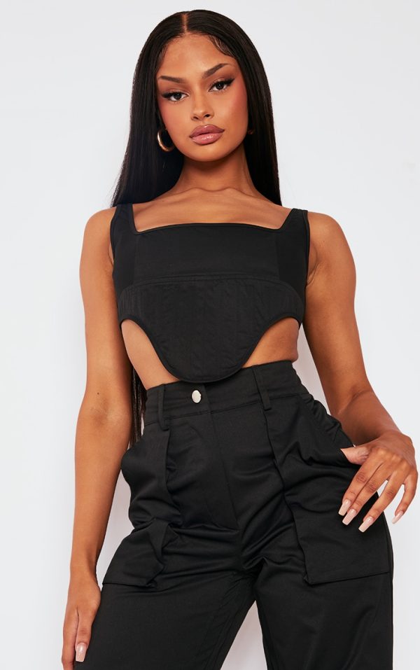 ed49e9b145b028baadefd5d4037976df0d3930d7_CNA5647_1_black_twill_dip_hem_structured_cargo_corset-1