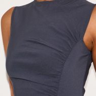 ede236aedcf3102530540ca20b34ac28bdcb1969_CNM3156_4_charcoal_stretch_woven_ruched_bodycon_dress