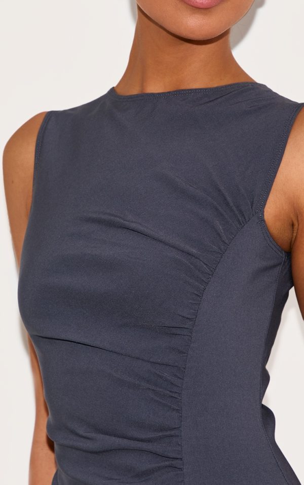 ede236aedcf3102530540ca20b34ac28bdcb1969_CNM3156_4_charcoal_stretch_woven_ruched_bodycon_dress