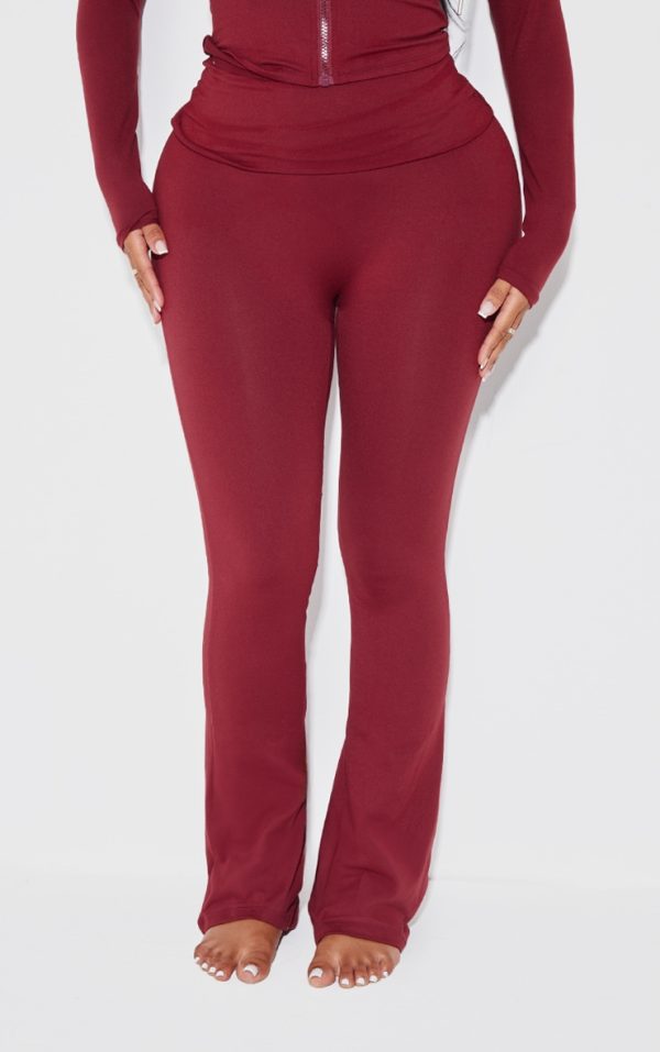 ee1f8c1840f300b86b5aba792e113861ff31043f_CNK0782_2_shape_burgundy_sculpted_foldover_waist_flare_trousers