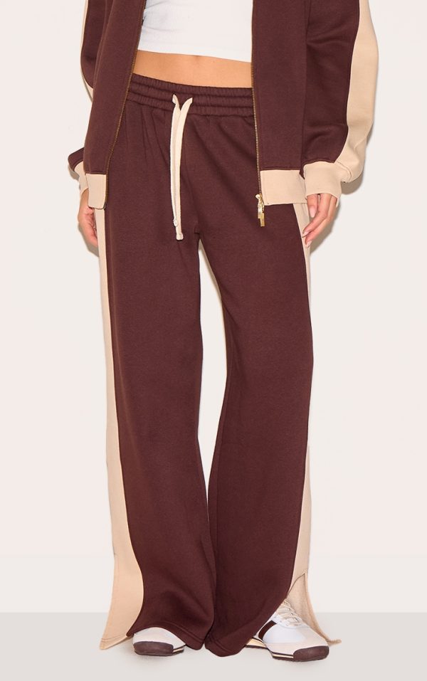 ee672d3c324e999d705883c00180d3484c5627ab_CNM6494_2_chocolate_wide_leg_colour_block_split_hem_joggers