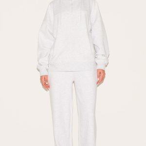 Ice Grey Relaxed Cuffed Joggers