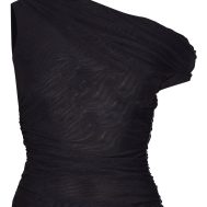 ef25380ab14643bade2e5bd9927562007e3f57f5_CNM6682_5_black_double_layer_mesh_ruched_detail_asymmetric